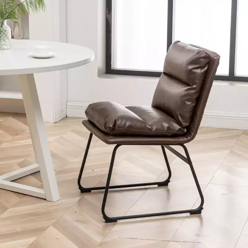 Ensemble de salle à manger rond Innes de Roundhill Furniture, table à manger avec piètement à tréteaux et 4 chaises élégantes, 5 pièces