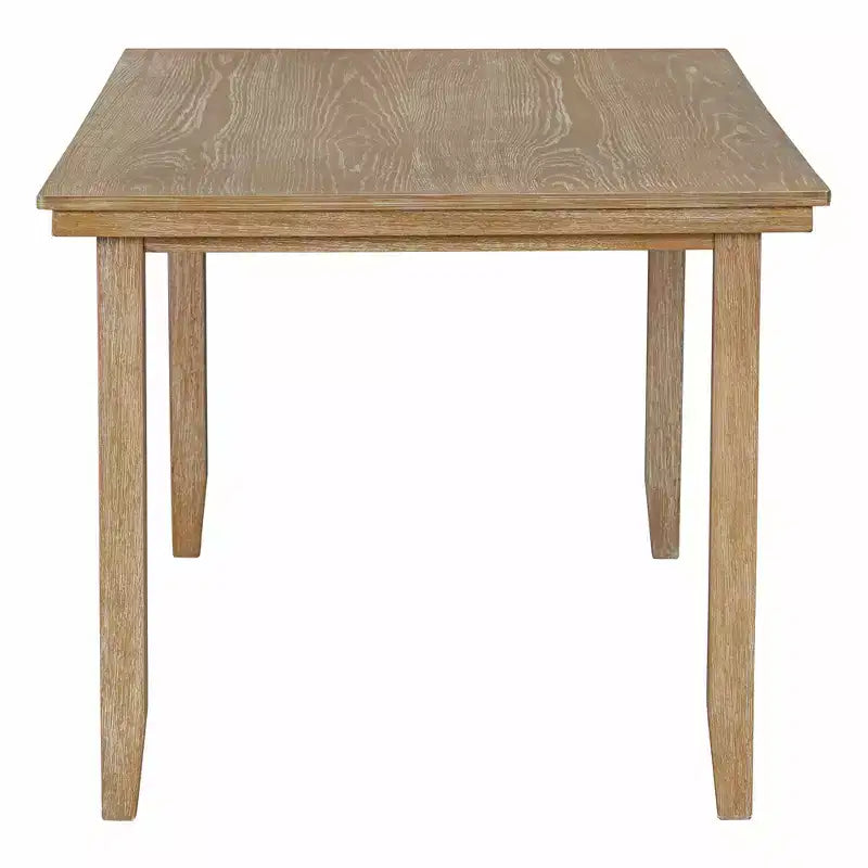 Ensemble de salle à manger rustique Whisen 6 pièces en bois avec 4 chaises et un banc