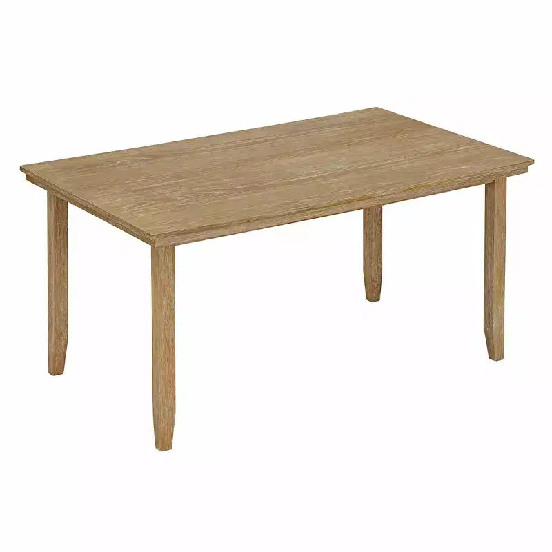 Ensemble de salle à manger rustique Whisen 6 pièces en bois avec 4 chaises et un banc