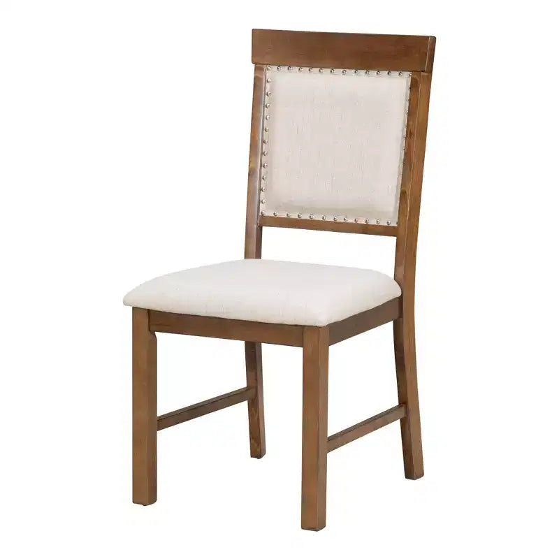 Ensemble de salle à manger extensible Whisen Retro 5 pièces avec rallonge de 16 pouces et 4 chaises rembourrées