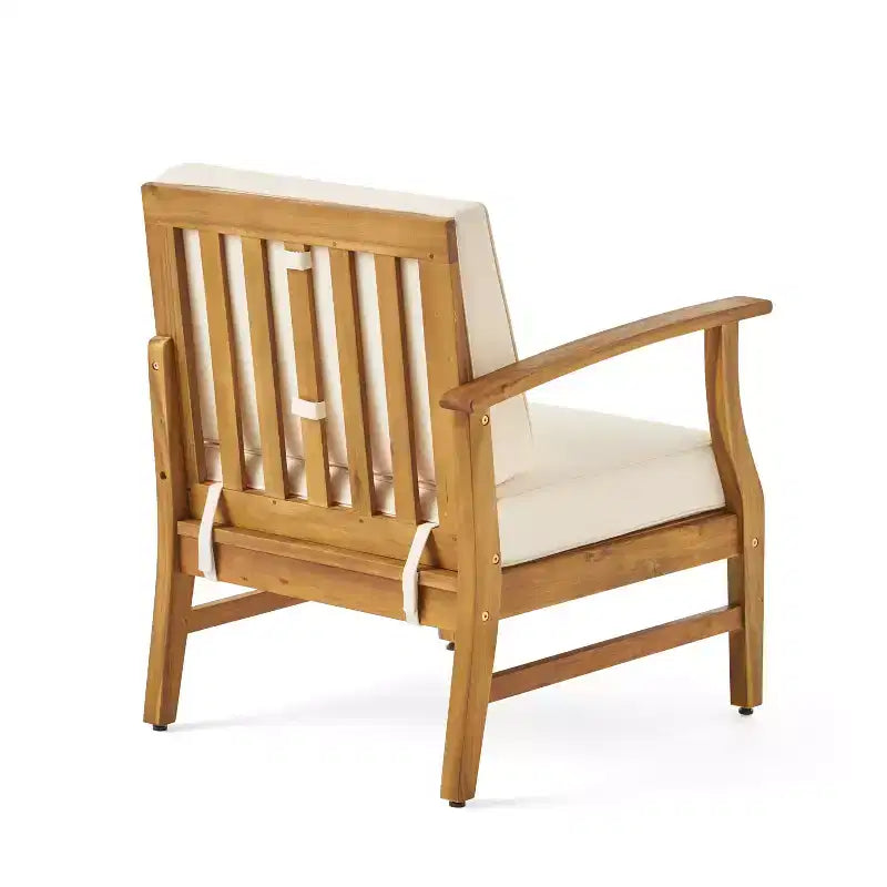 Christopher Knight Home Perla Ensemble de conversation de canapé sectionnel 5 places en bois d'acacia d'extérieur avec coussins résistants à l'eau
