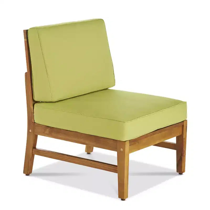 Christopher Knight Home Perla Ensemble de conversation de canapé sectionnel 5 places en bois d'acacia d'extérieur avec coussins résistants à l'eau