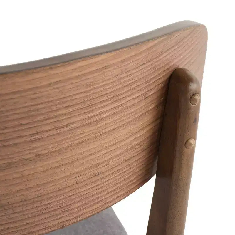 GDFStudio Alexis - Ensemble de salle à manger 7 pièces mi-moderne en tissu et bois d'hévéa rembourré