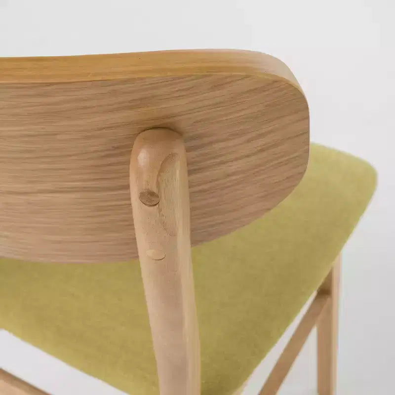 GDFStudio Alexis - Ensemble de salle à manger 7 pièces mi-moderne en tissu et bois d'hévéa rembourré