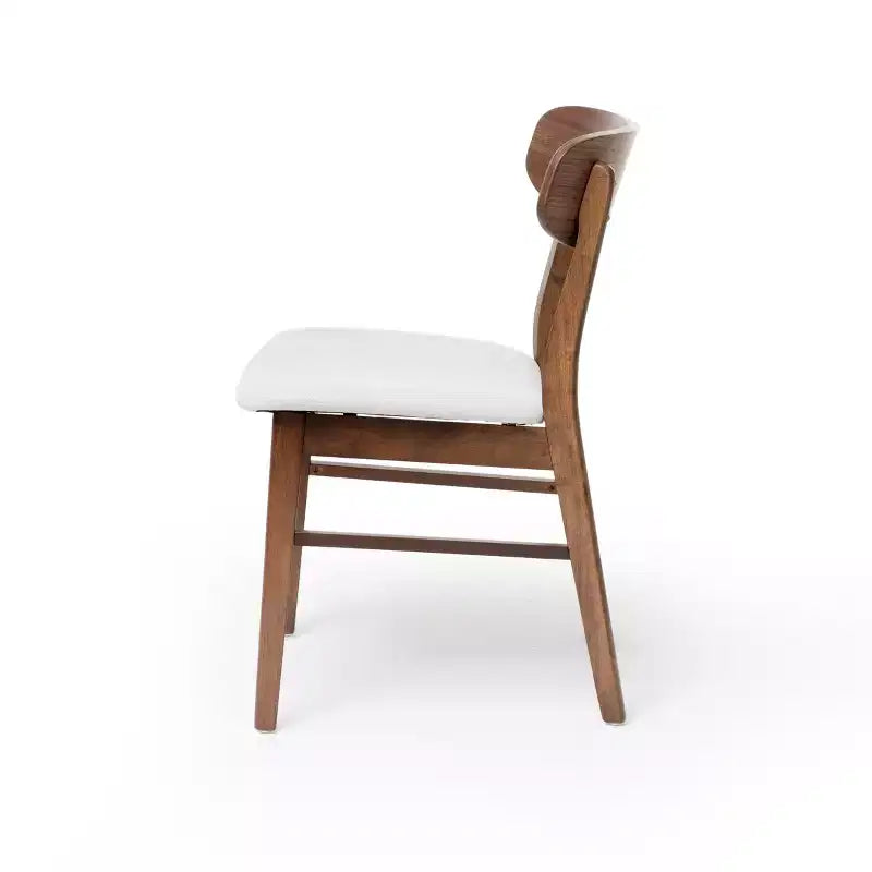 GDFStudio Alexis - Ensemble de salle à manger 7 pièces mi-moderne en tissu et bois d'hévéa rembourré