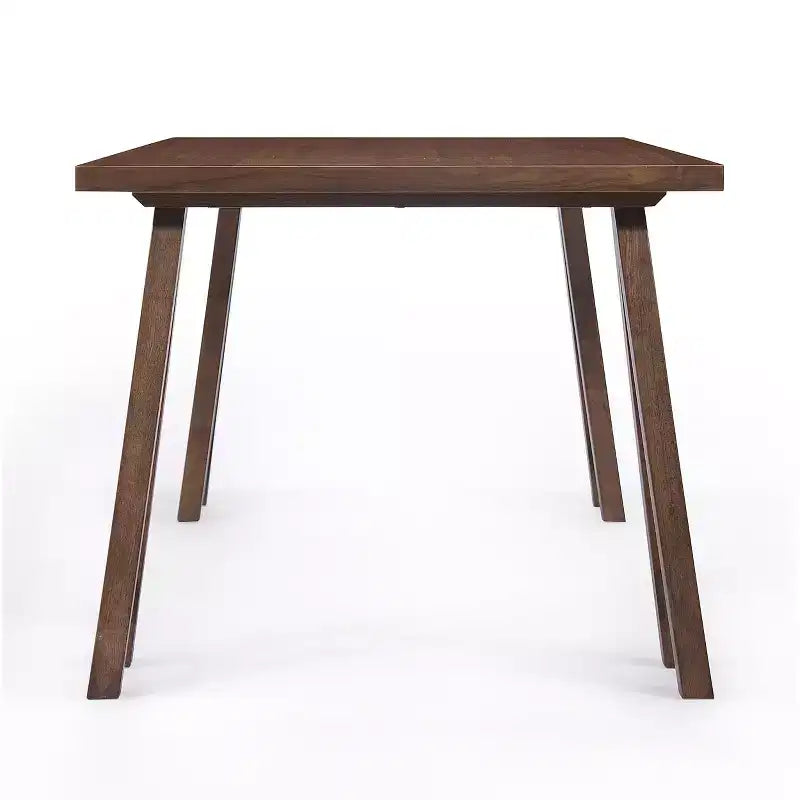 GDFStudio Alexis - Ensemble de salle à manger 7 pièces mi-moderne en tissu et bois d'hévéa rembourré