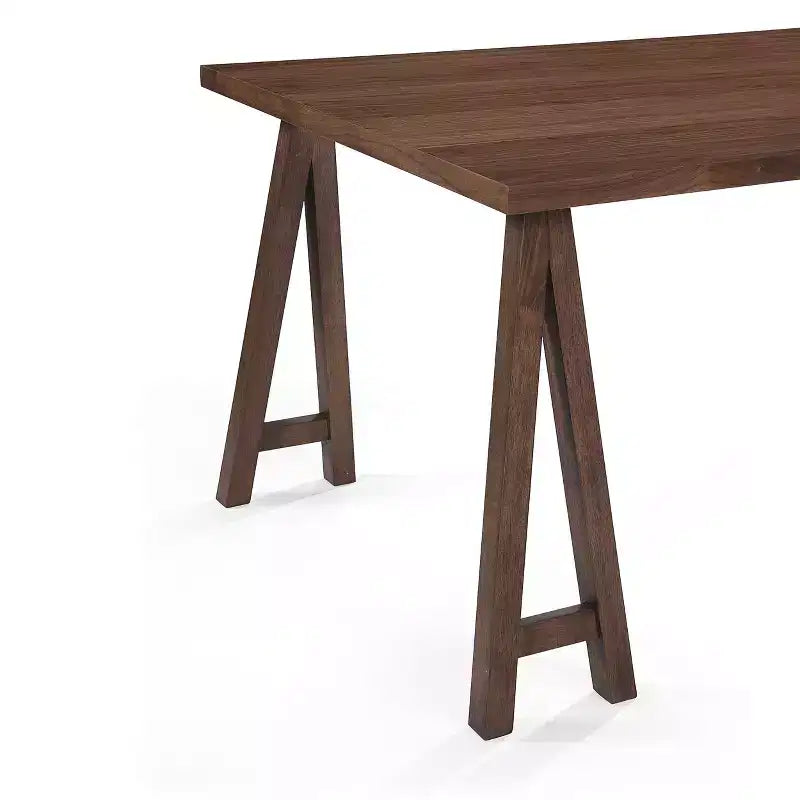 GDFStudio Alexis - Ensemble de salle à manger 7 pièces mi-moderne en tissu et bois d'hévéa rembourré