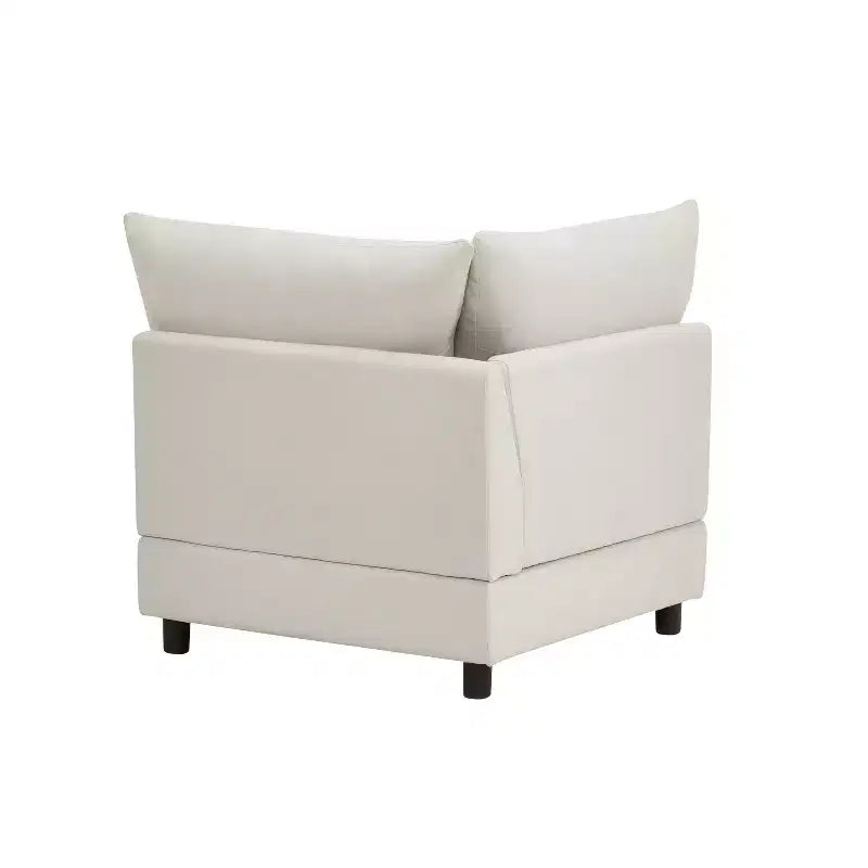 Ensemble de canapé modulaire capitonné moderne 5 pièces Christopher Knight Home Acker, blanc