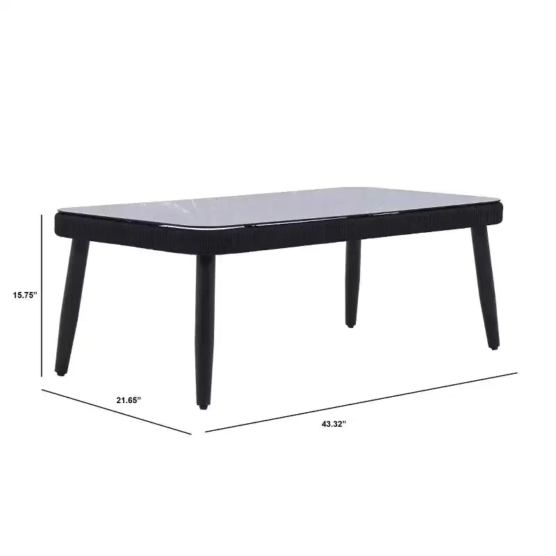 Ensemble table et bancs Harrison – Intérieur/Extérieur – PAT7741 – Safavieh