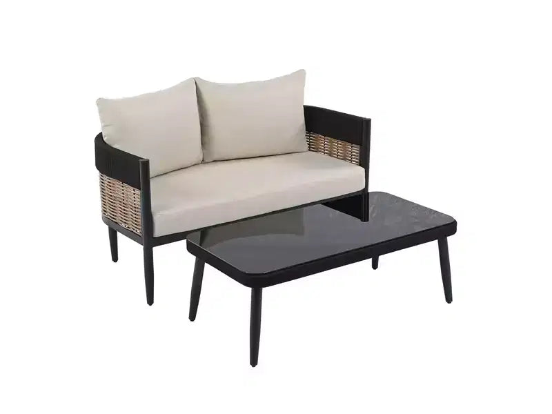 Ensemble table et bancs Harrison – Intérieur/Extérieur – PAT7741 – Safavieh