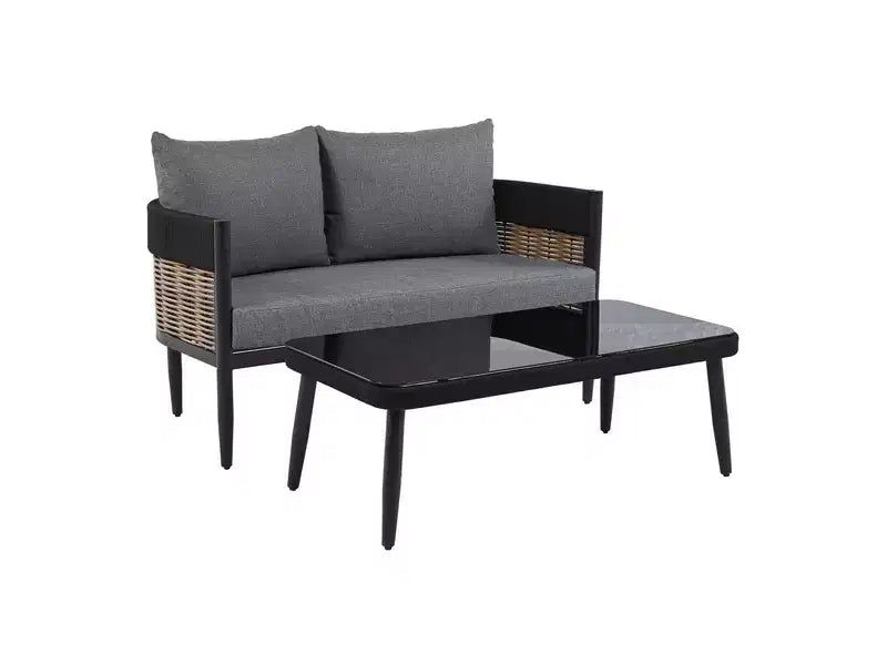 Ensemble table et bancs Harrison – Intérieur/Extérieur – PAT7741 – Safavieh