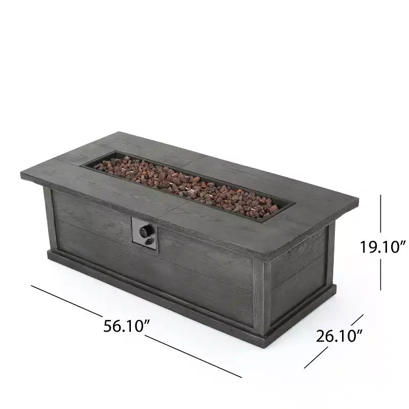 Christopher Knight Home Albion - Ensemble de conversation d'extérieur 4 places en aluminium avec brasero