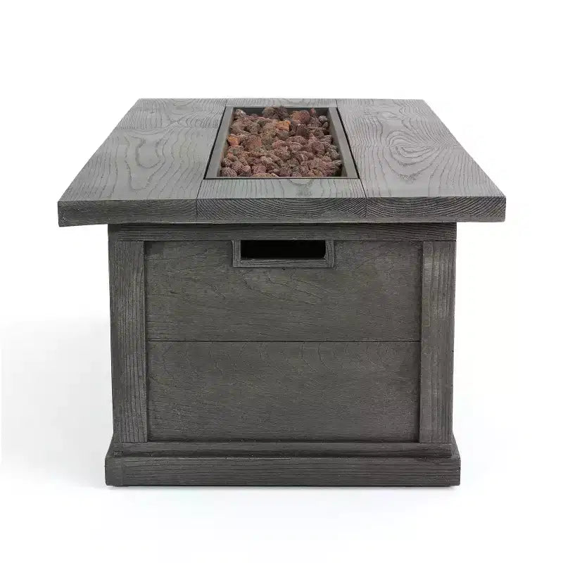 Christopher Knight Home Albion - Ensemble de conversation d'extérieur 4 places en aluminium avec brasero
