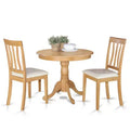 HomeStockKitchen Dining Table Set with 2 Chairs - Modern Black Finish