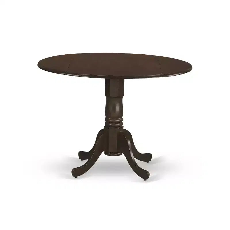 Ensemble table de salle à manger ronde à rallonges HomeStock avec 2 chaises finition chêne