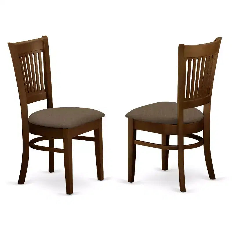 Ensemble table de salle à manger ronde à rallonges HomeStock avec 2 chaises finition chêne