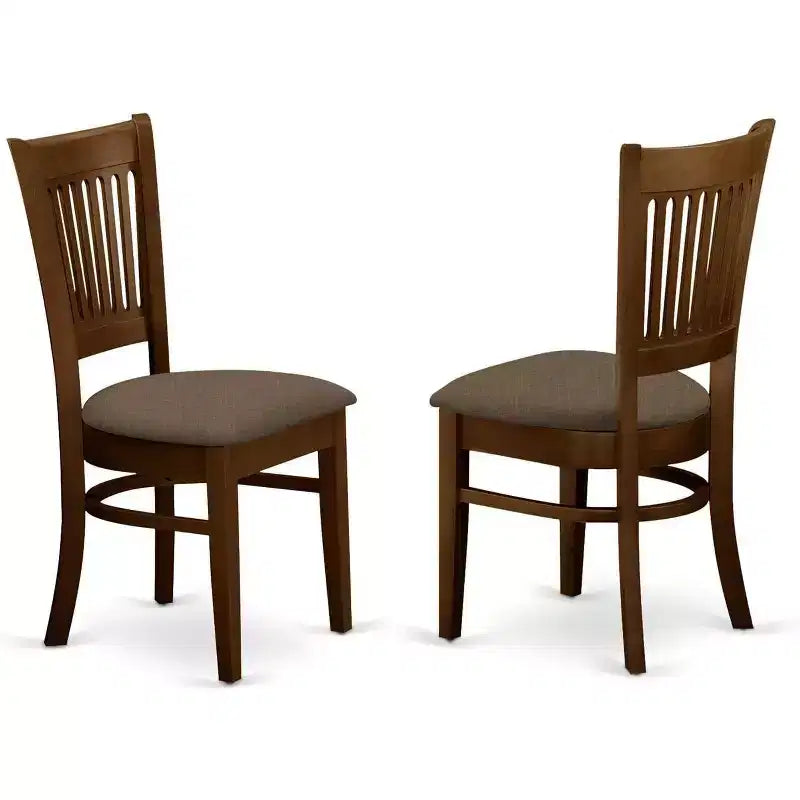 Ensemble table de salle à manger ronde à rallonges HomeStock avec 2 chaises finition chêne