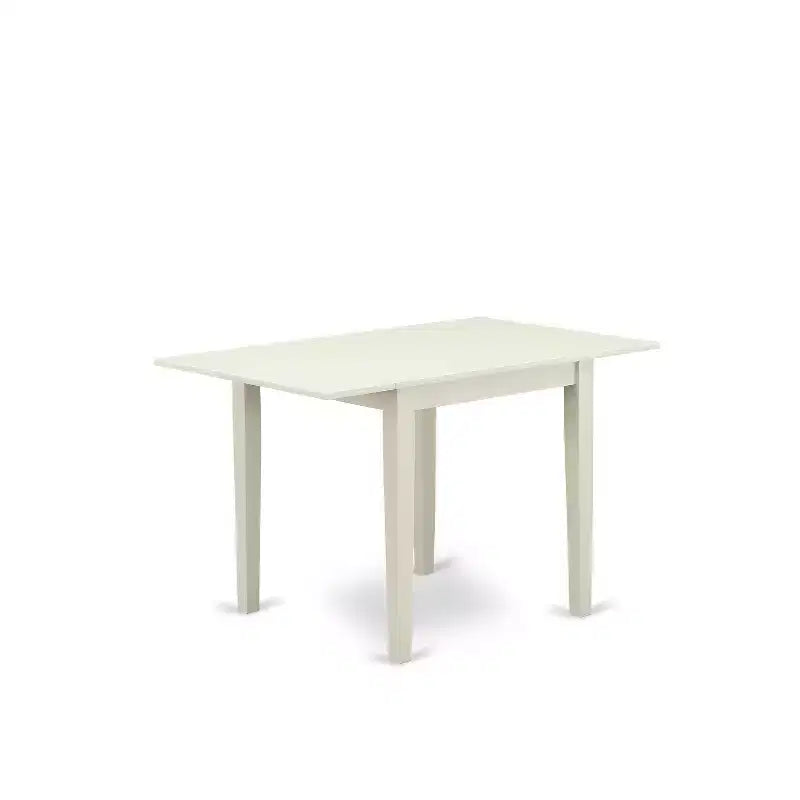 Ensemble de salle à manger moderne HomeStock Table et chaises en bois blanc