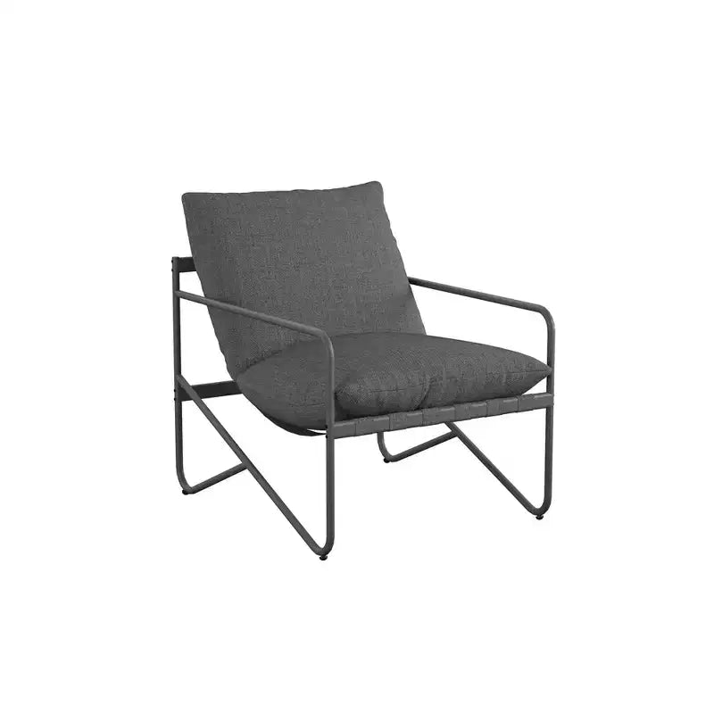 Ensemble Novogratz Wrenn 3 pièces avec siège en toile et coussin