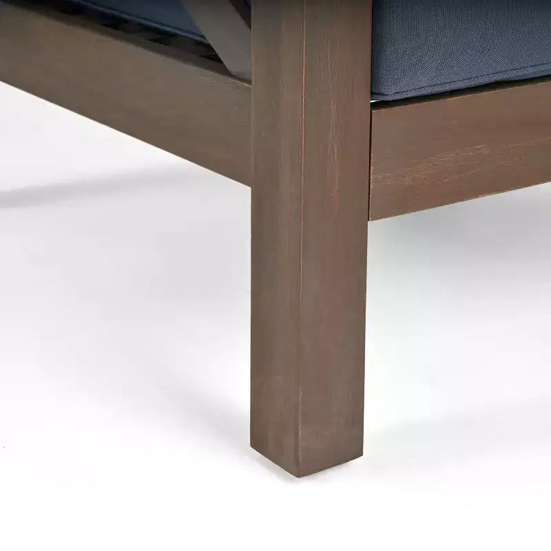 Christopher Knight Home Brava Ensemble de conversation d'extérieur 4 places en bois d'acacia avec coussins