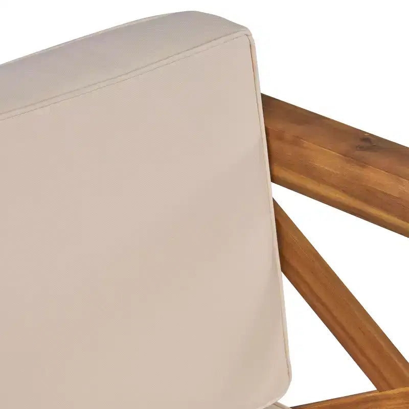Christopher Knight Home Brava Ensemble de conversation d'extérieur 4 places en bois d'acacia avec coussins