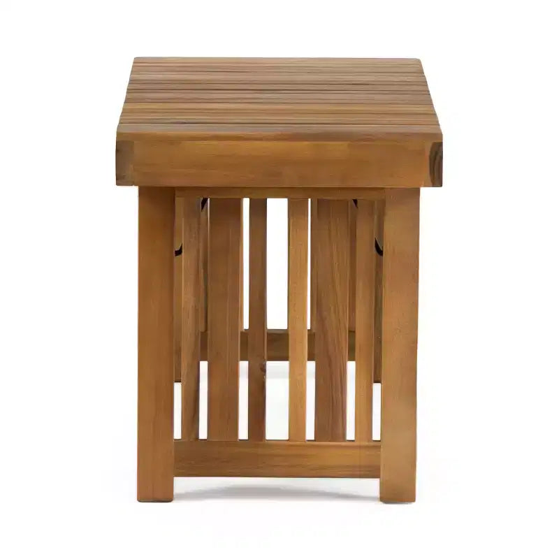 GDFStudio Karyme Ensemble causeuse 3 pièces en bois d'acacia d'extérieur, teck