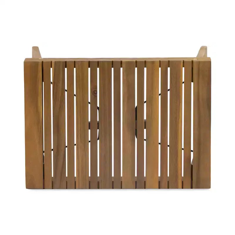 GDFStudio Karyme Ensemble causeuse 3 pièces en bois d'acacia d'extérieur, teck