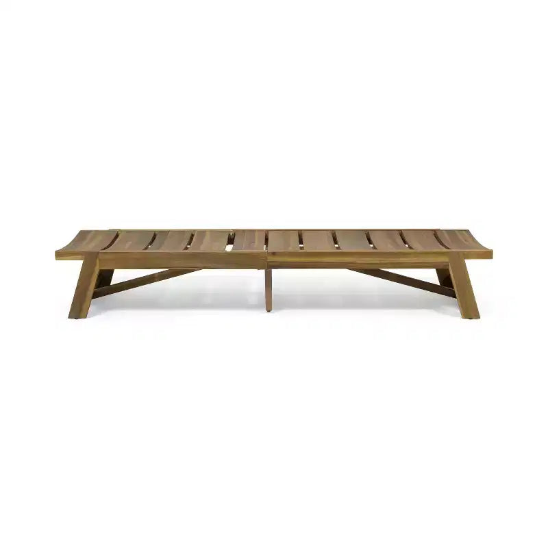 GDFStudio Karyme Ensemble causeuse 3 pièces en bois d'acacia d'extérieur, teck