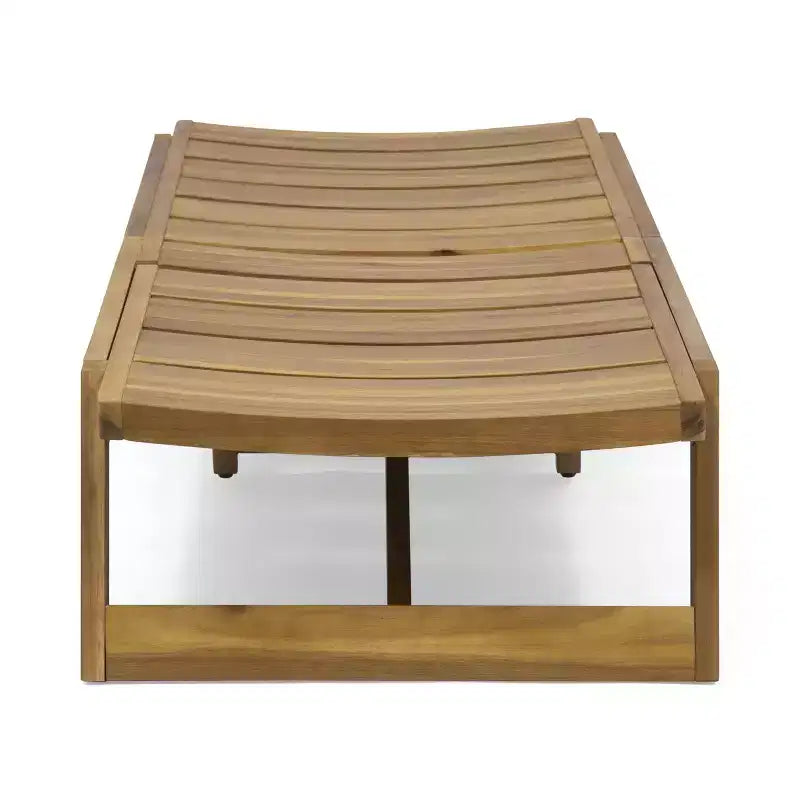 GDFStudio Karyme Ensemble causeuse 3 pièces en bois d'acacia d'extérieur, teck