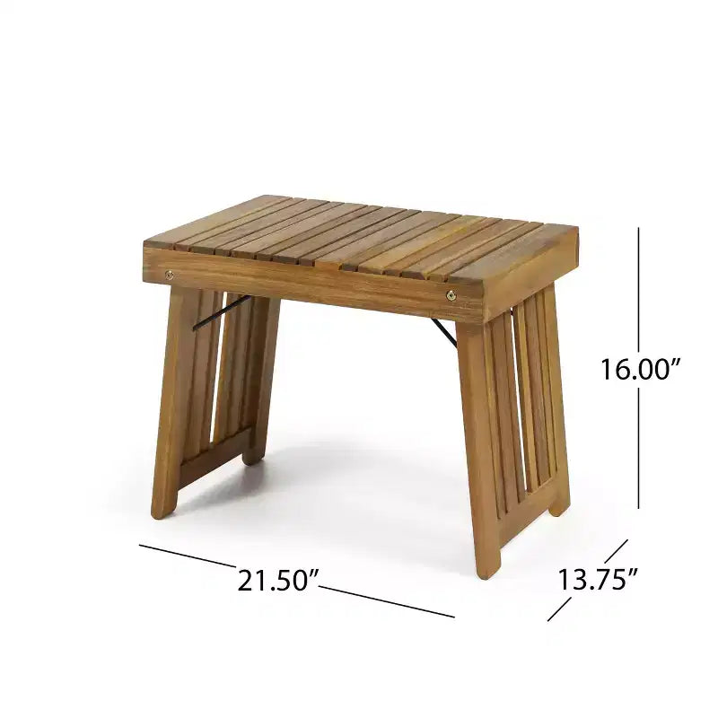 GDFStudio Karyme Ensemble causeuse 3 pièces en bois d'acacia d'extérieur, teck