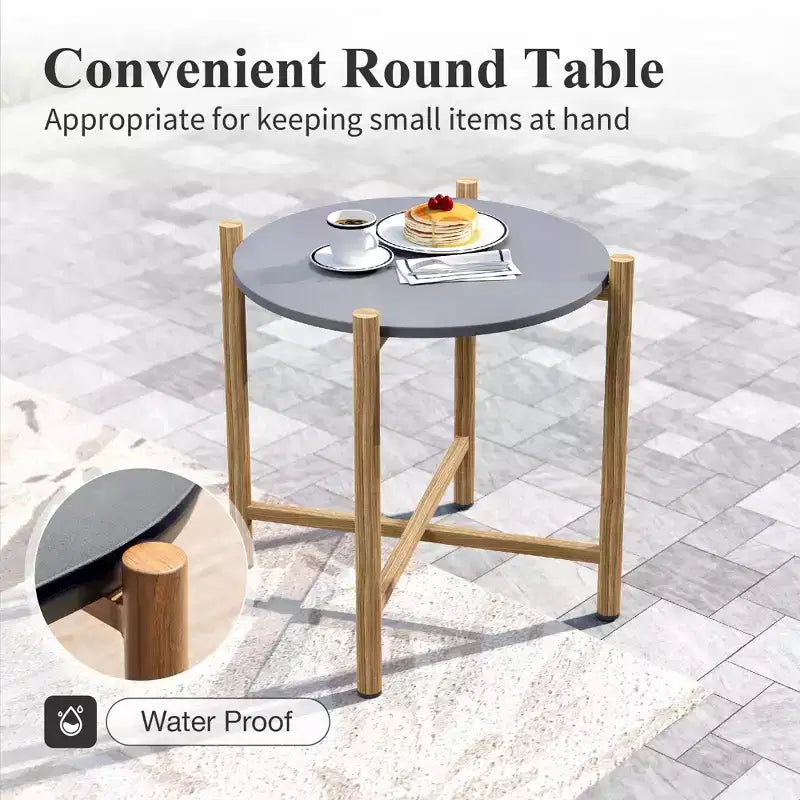 Captiva Designs Ensemble de conversation de canapé d'extérieur moderne en corde tressée 6 pièces avec pouf