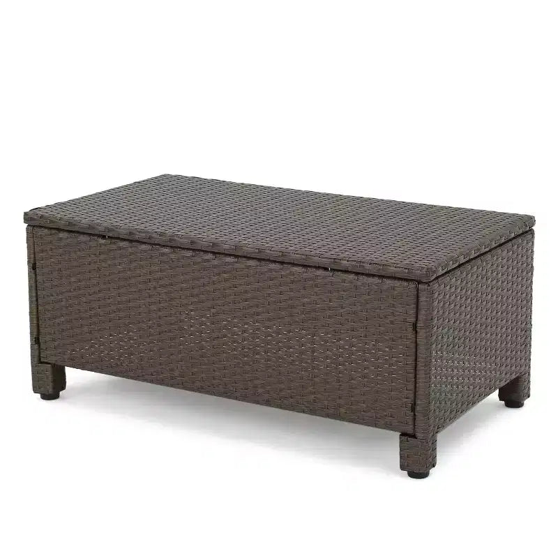 Ensemble de conversation Christopher Knight Home Parker 8 pièces en rotin et aluminium avec table basse