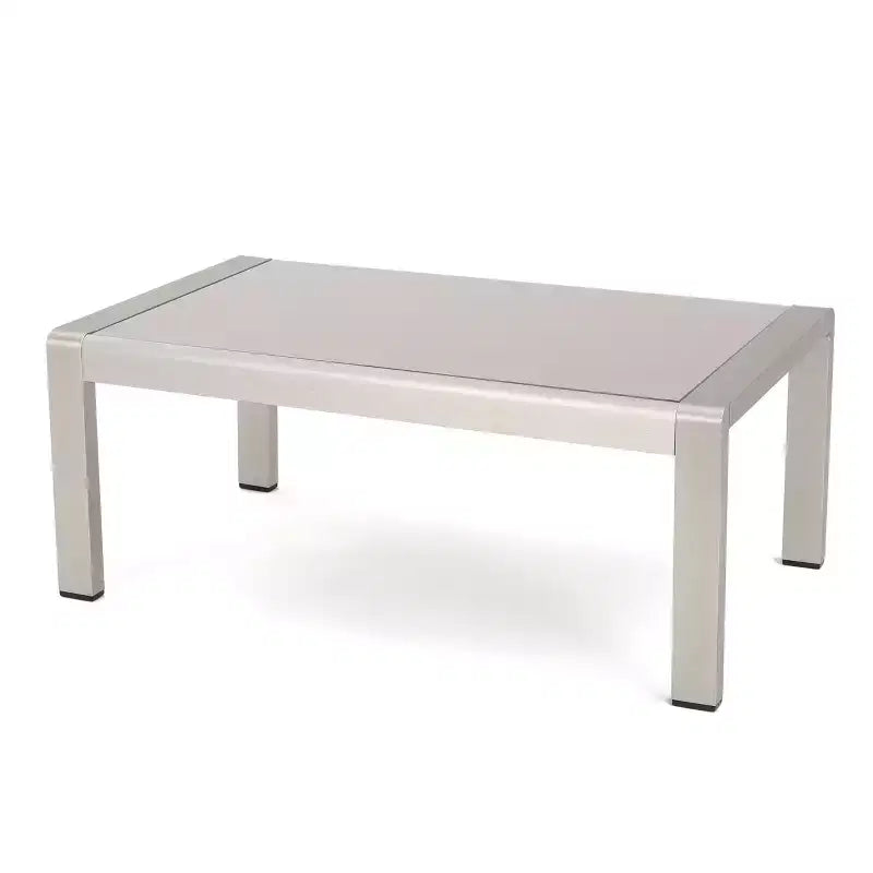 GDFStudio George - Salon de jardin en aluminium 4 places avec coussins pour l'extérieur