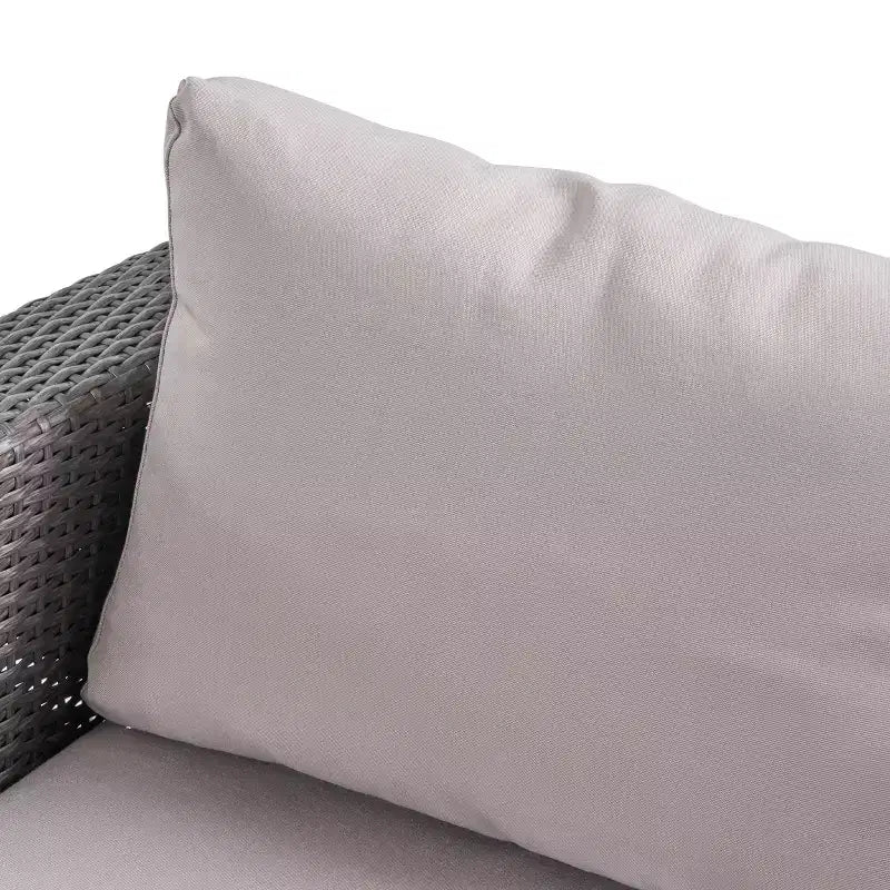 Christopher Knight Home Santa Rosa Ensemble de canapé sectionnel d'extérieur 9 pièces en osier en V et aluminium avec coussins