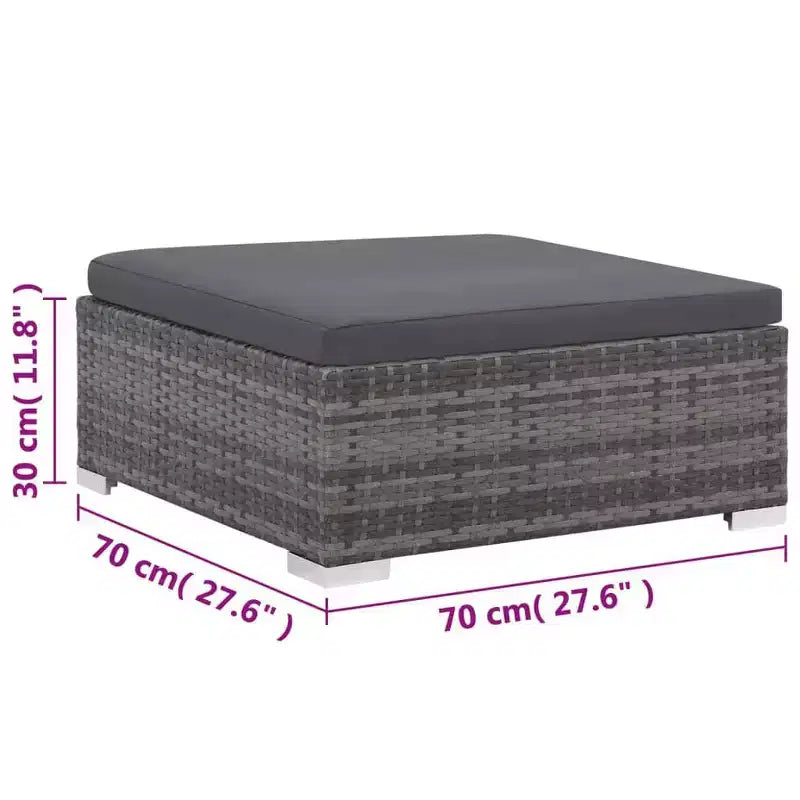 vidaXL Ensemble de canapés gris et gris foncé