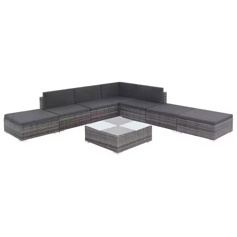 vidaXL Ensemble de canapés gris et gris foncé