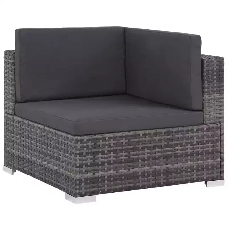 vidaXL Ensemble de canapés gris et gris foncé