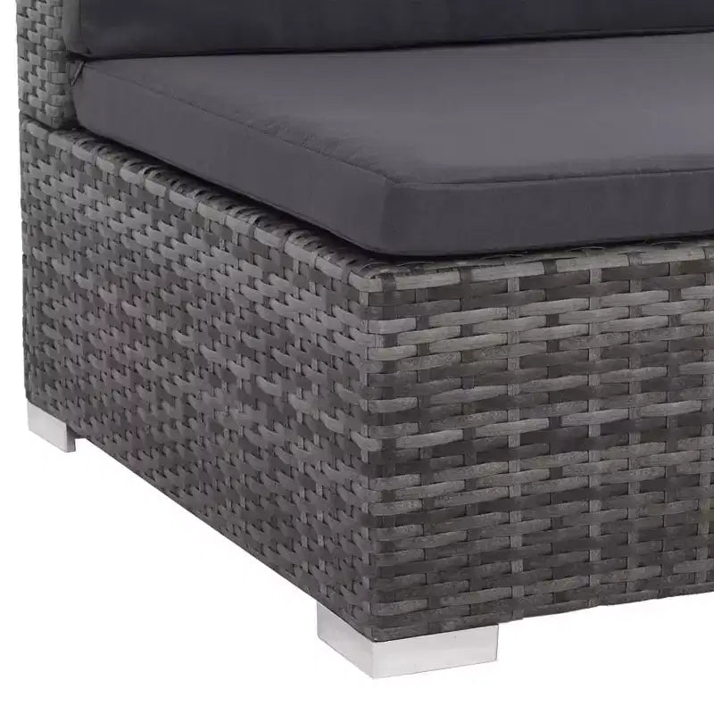 vidaXL Ensemble de canapés gris et gris foncé