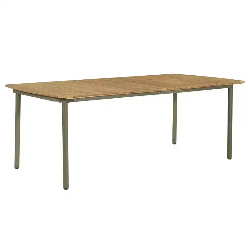 vidaXL Outdoor Dining Set Natural and grey