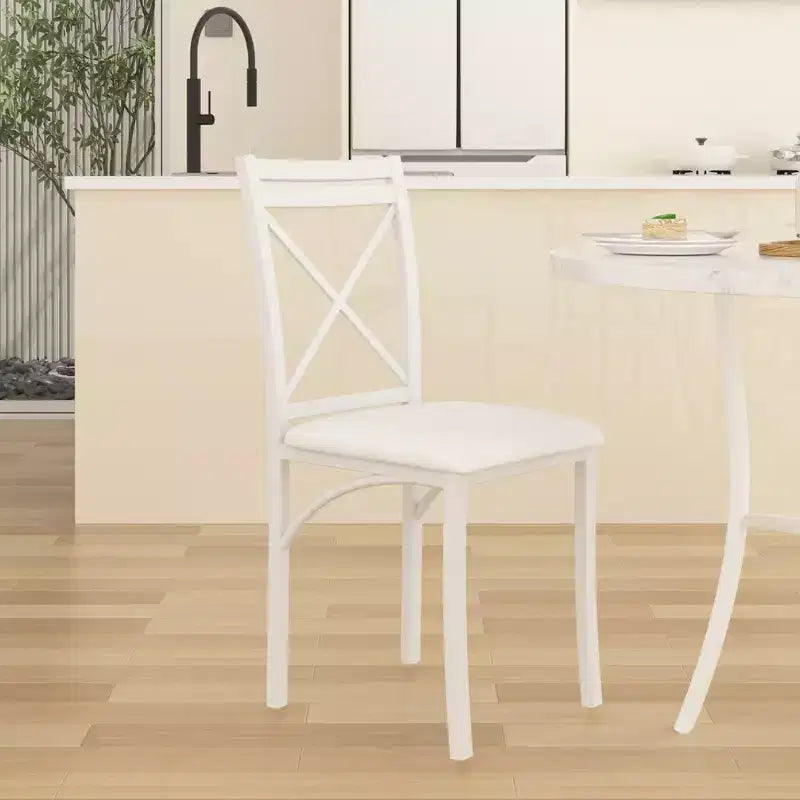 VECELO Ensemble table et 4 chaises de salle à manger, dînette en faux marbre avec 4 chaises pour cuisine, petit espace, noir/blanc
