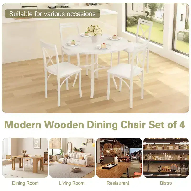 VECELO Ensemble table et 4 chaises de salle à manger, dînette en faux marbre avec 4 chaises pour cuisine, petit espace, noir/blanc