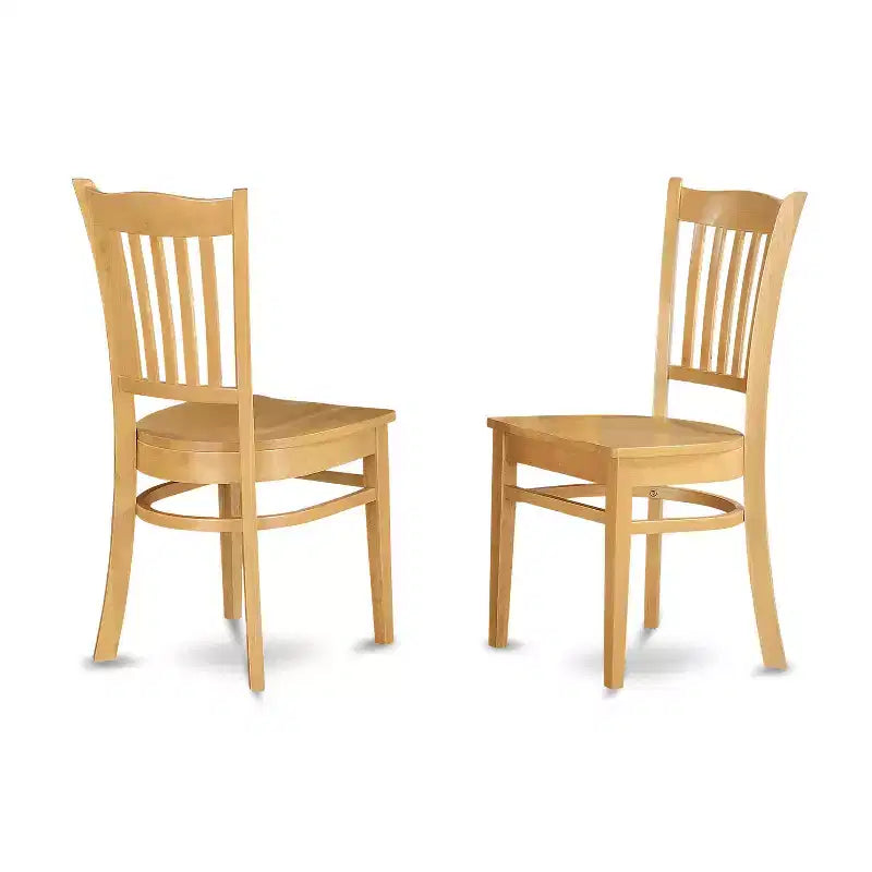 Ensemble de salle à manger HomeStock Belmont – Table à dîner ovale avec rallonge et chaises de salle à manger, chêne