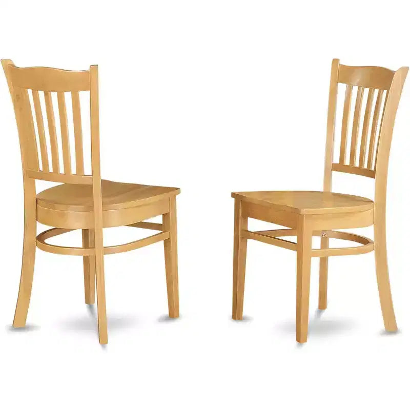 Ensemble de salle à manger HomeStock Belmont – Table à dîner ovale avec rallonge et chaises de salle à manger, chêne