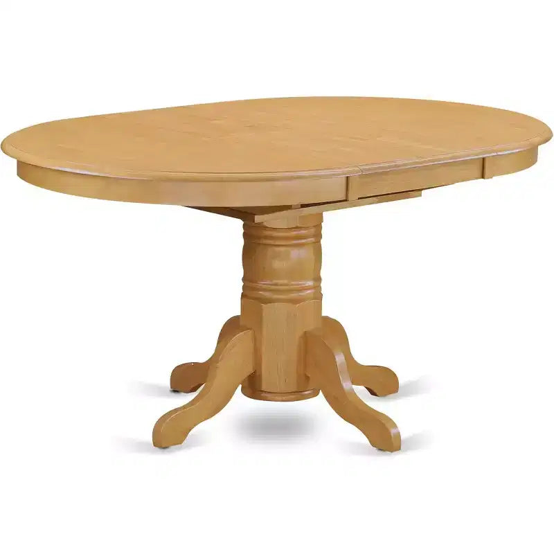 Ensemble de salle à manger HomeStock Belmont – Table à dîner ovale avec rallonge et chaises de salle à manger, chêne