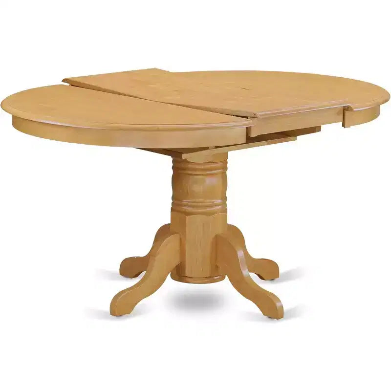 Ensemble de salle à manger HomeStock Belmont – Table à dîner ovale avec rallonge et chaises de salle à manger, chêne