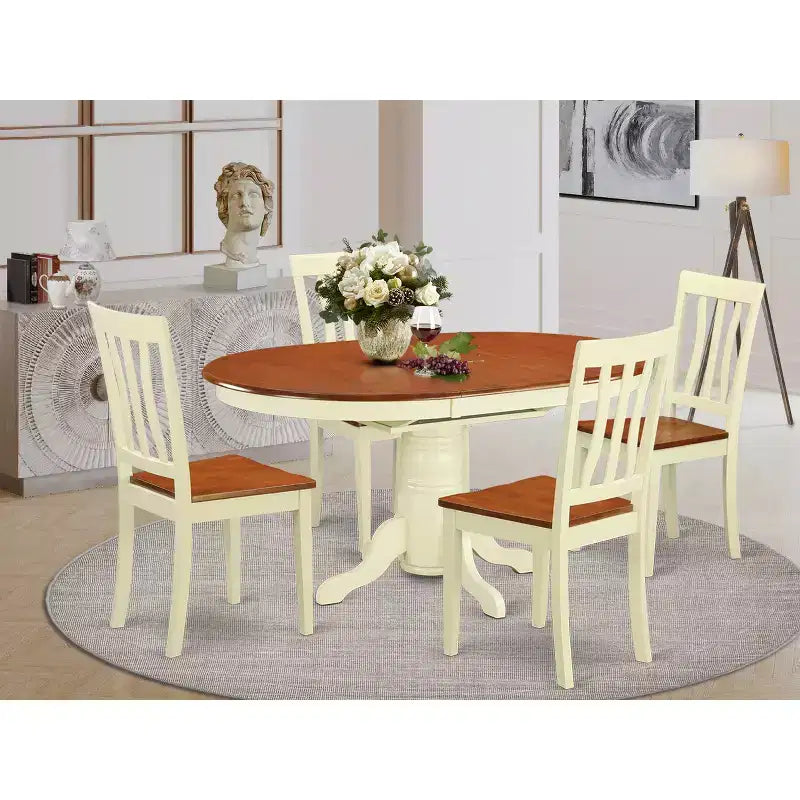 Salle à manger - Table de cuisine et 4 chaises de cuisine