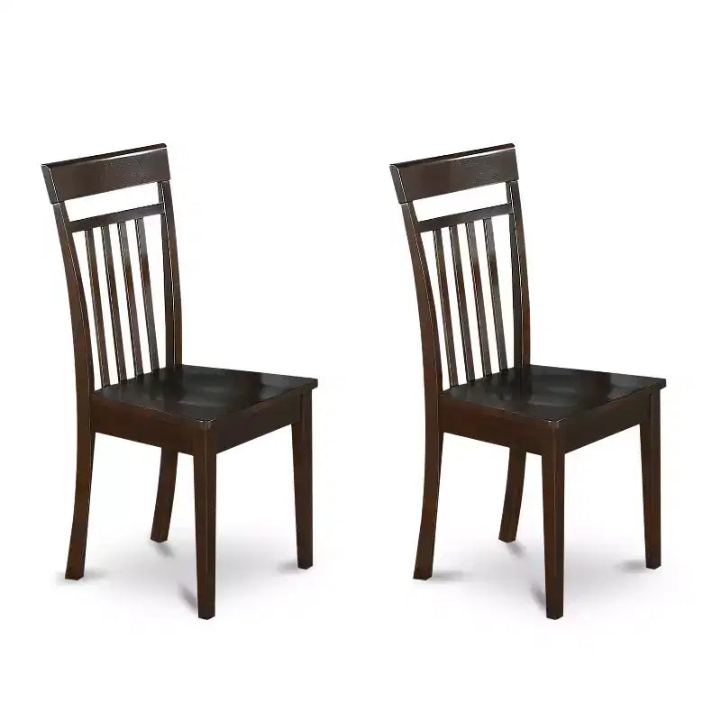 Ensemble de salle à manger HomeStock Belmont - Table avec rallonge et chaises de salle à manger, Cappuccino