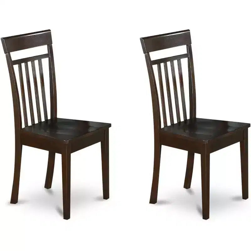 Ensemble de salle à manger HomeStock Belmont - Table avec rallonge et chaises de salle à manger, Cappuccino