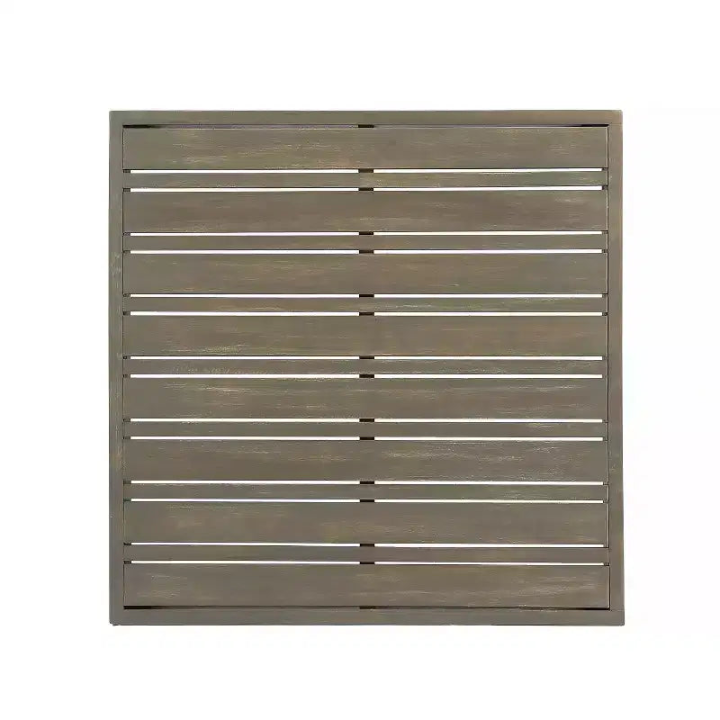 GDFStudio Elowen Ensemble 3 pièces de conversation d'extérieur à accoudoir droit en bois d'acacia et tissu déperlant avec dossier en X