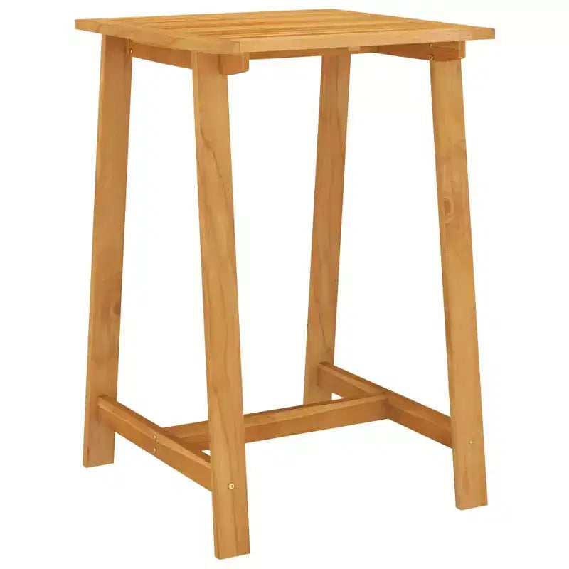 vidaXL Ensemble de bar d'extérieur Bois d'acacia massif Naturel Résistance moyenne